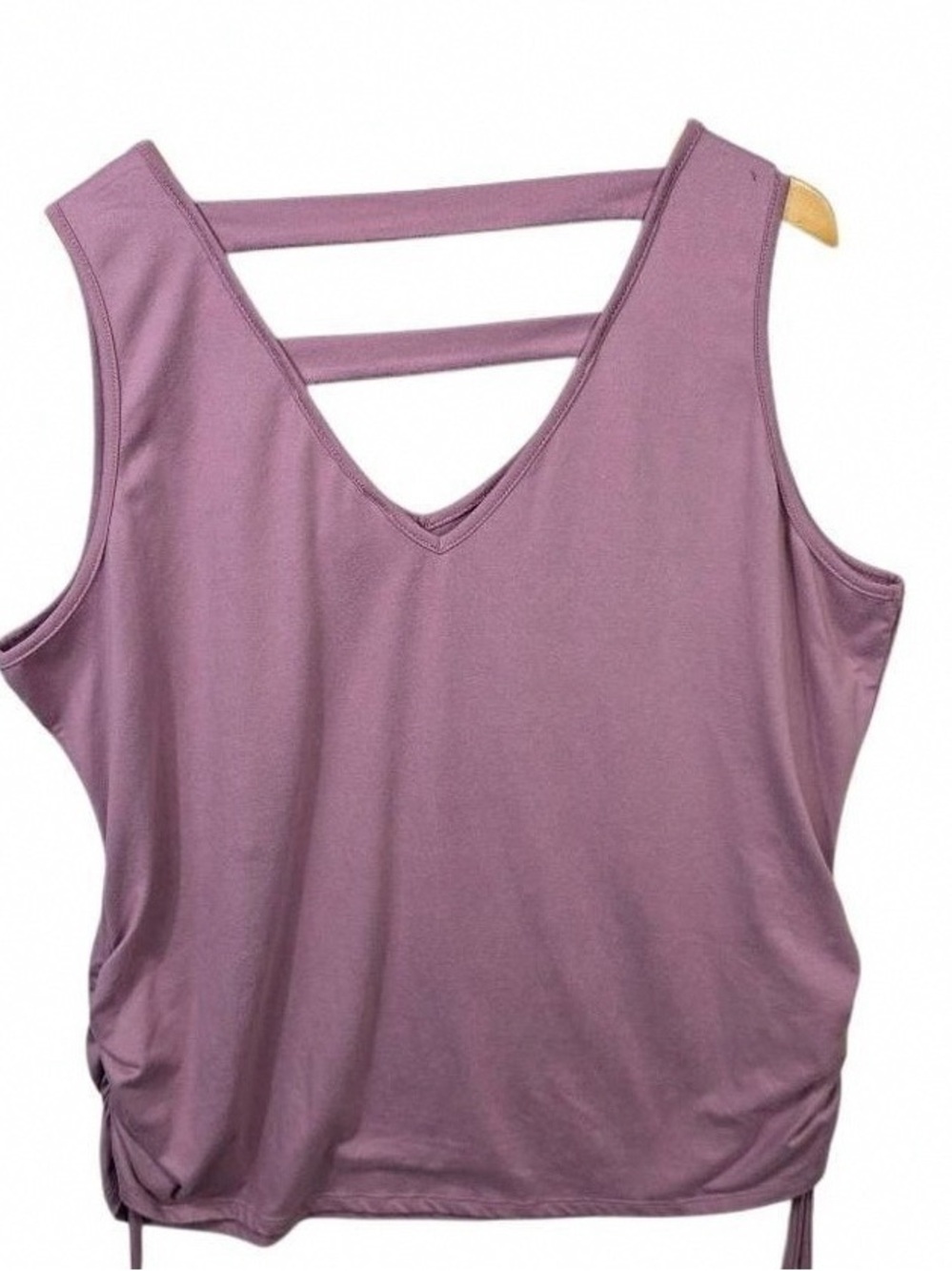 Sleeveless Strappy Back Tank Top in Mauve